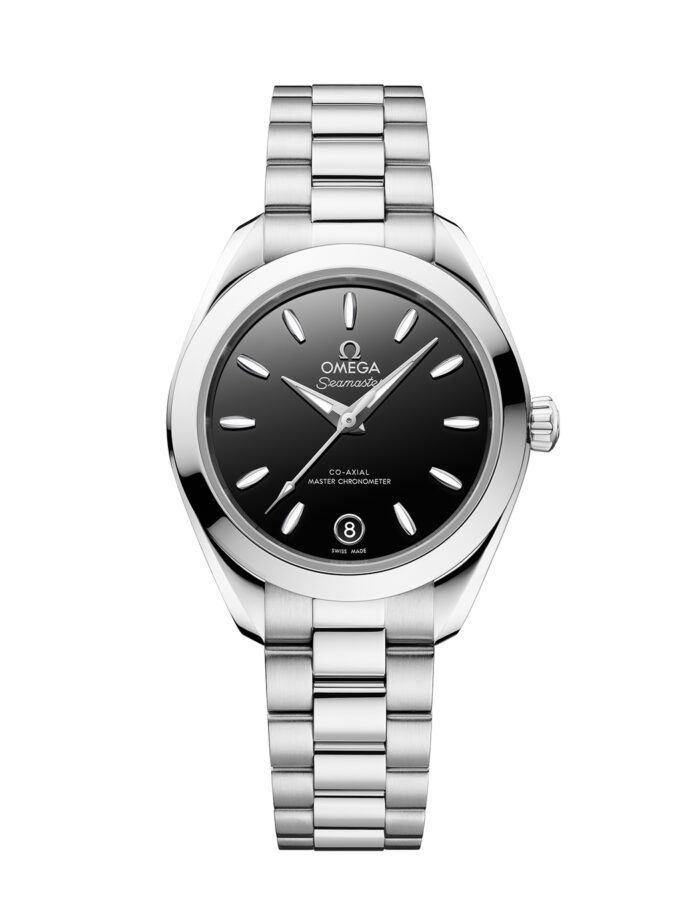 Reloj OMEGA Seamaster Aqua Terra de 30 mm en acero con esfera negra