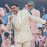 Bad Bunny durante su concierto en Bacelona 2026