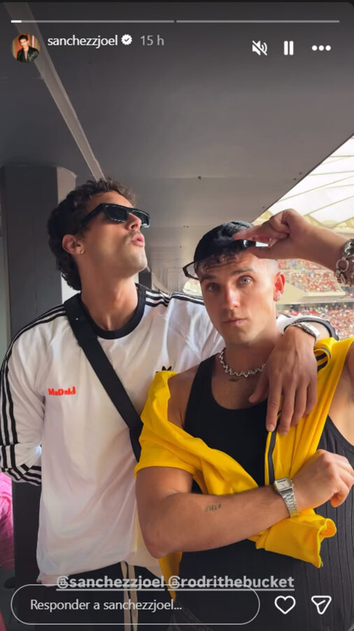 Joel Sánchez en el concierto de Bad Bunny en Madrid