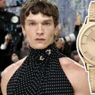 Los relojes de la Met Gala 2026: del Omega de Colman Domingo al Hublot de Luke Evans Connor Storrie con reloj Omega en la Met Gala 2026