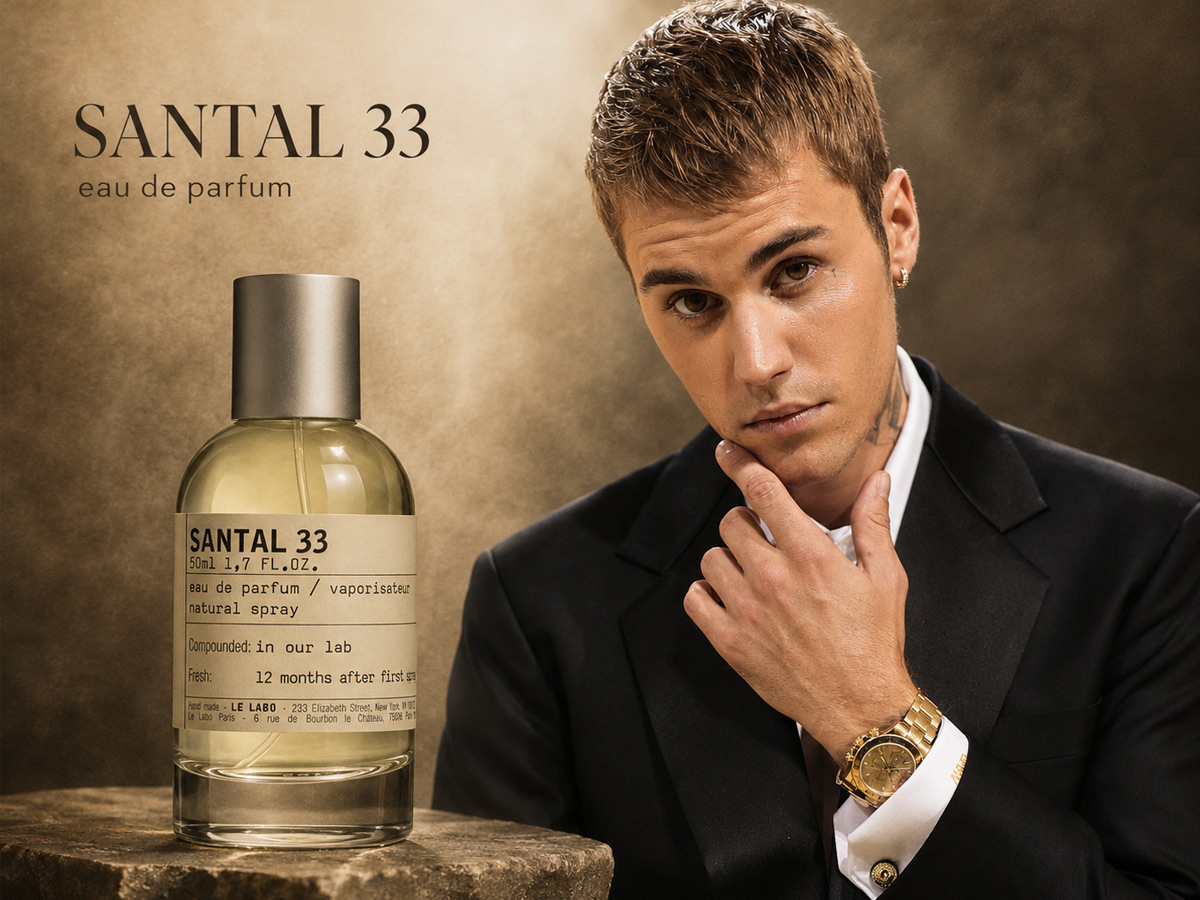 Justin Bieber: Santal 33 de Le Labo