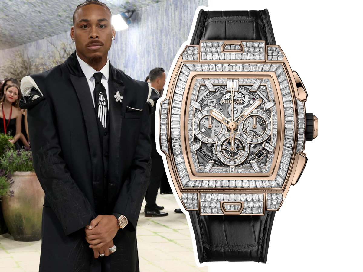 Justin Jefferson con reloj Hublot en la Met Gala 2026