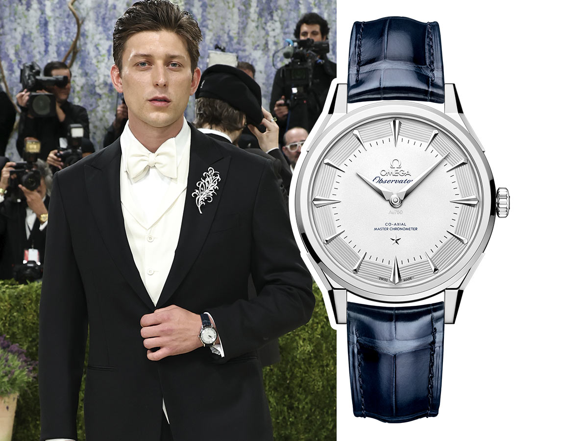 Tom Francis con reloj Omega en la Met Gala 2026