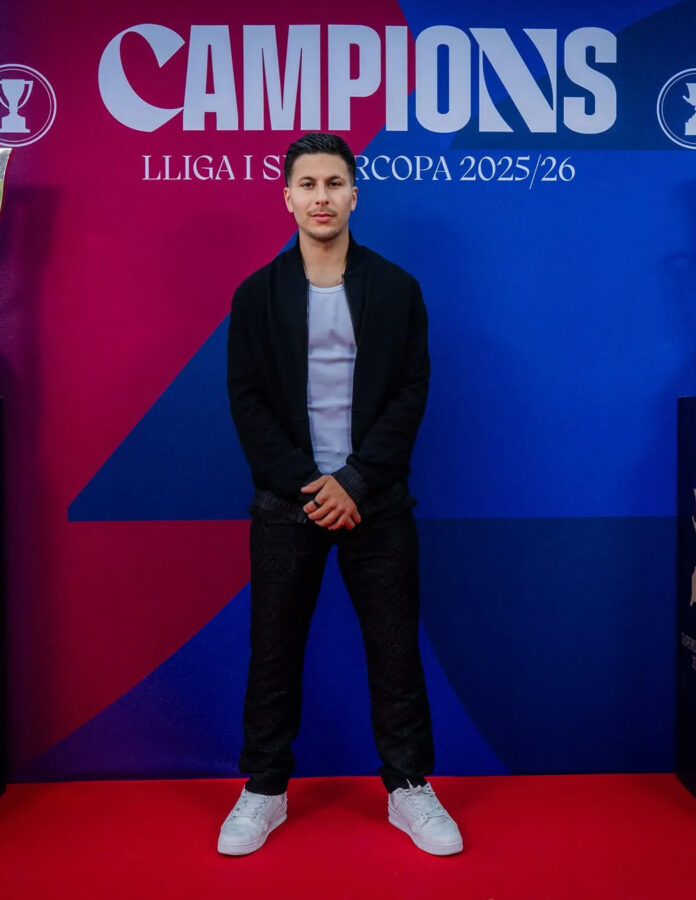 Roony Bardghji, en la cena de celebración del Barcelona