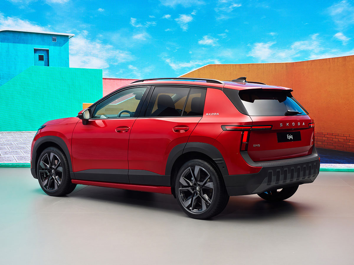 Vista trasera del nuevo Skoda Epiq