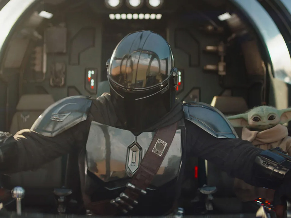 El Mandaloriano (Pedro Pascal) y Grogu, también conocido como Baby Yoda, en el corto de Lucasfilm «El Mandaloriano y Grogu».