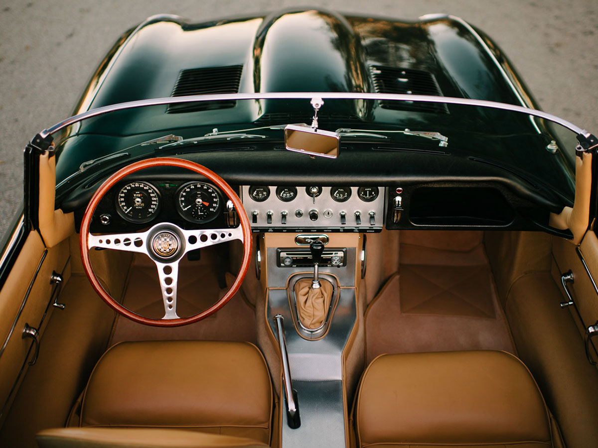 Interior del Jaguar E-Type