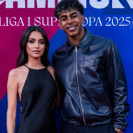 Así fue la cena de celebración del Barça: todos los looks de los jugadores en la alfombra roja del Casanova Beach Club Lamine Yamal y su novia Inés García en la cena de celebración del Barcelona mayo 2026