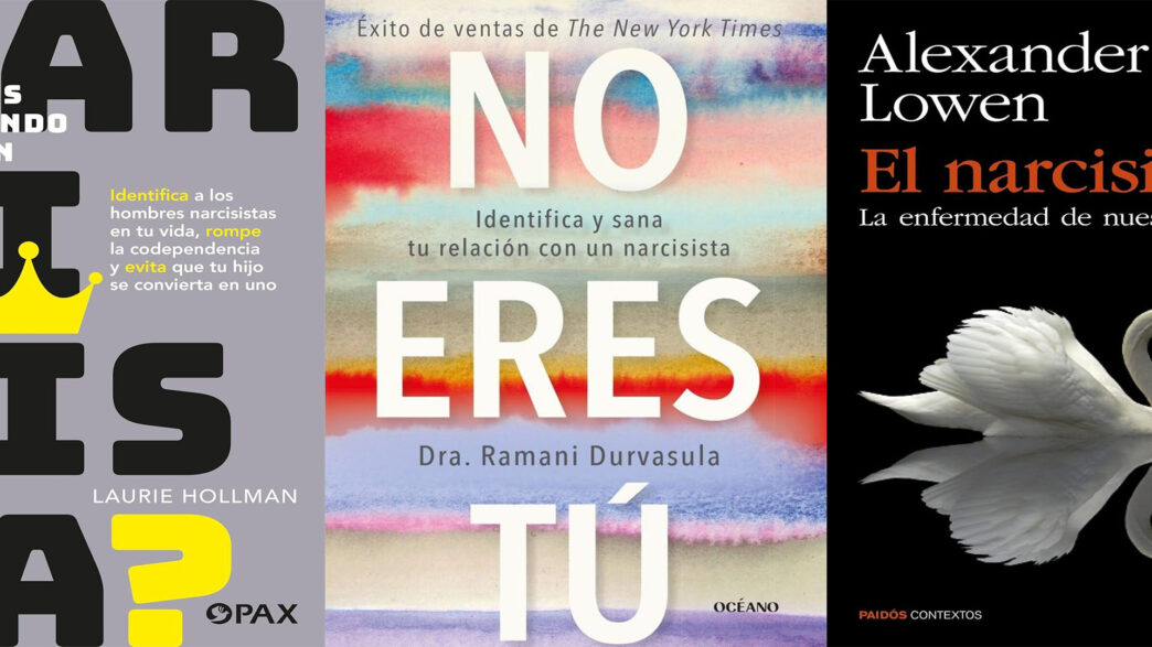 portadas de algunos de los mejores libros sobre hombres narcisistas