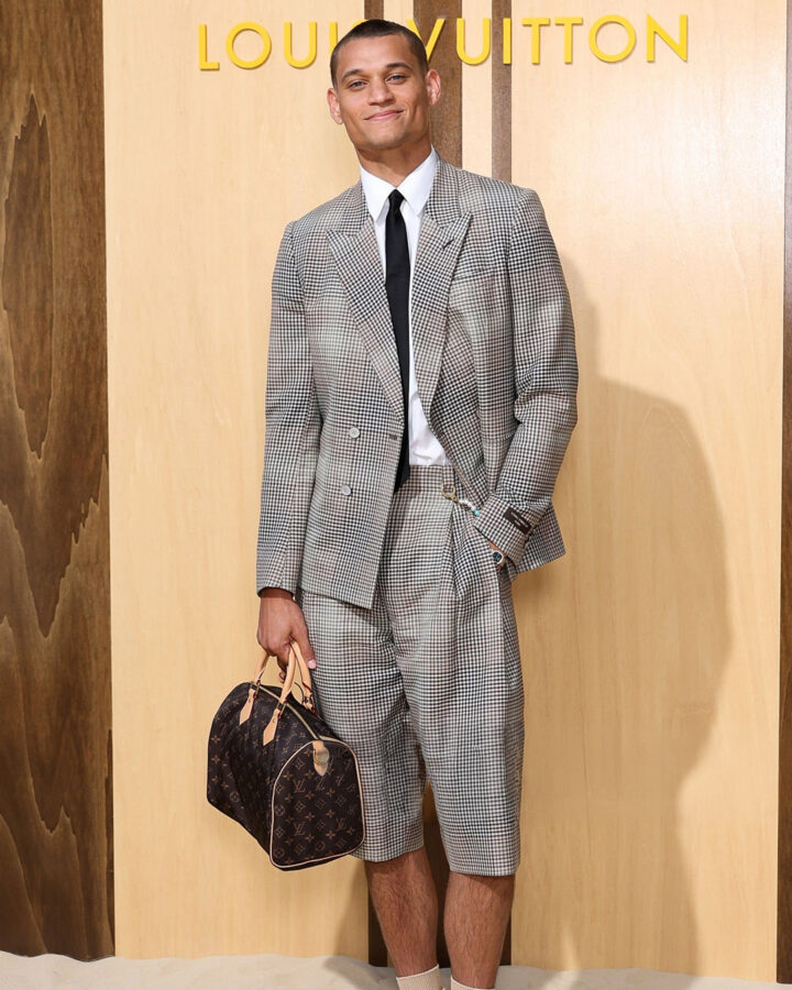 Tyriq Withers photocall desfile Louis Vuitton París junio 2026
