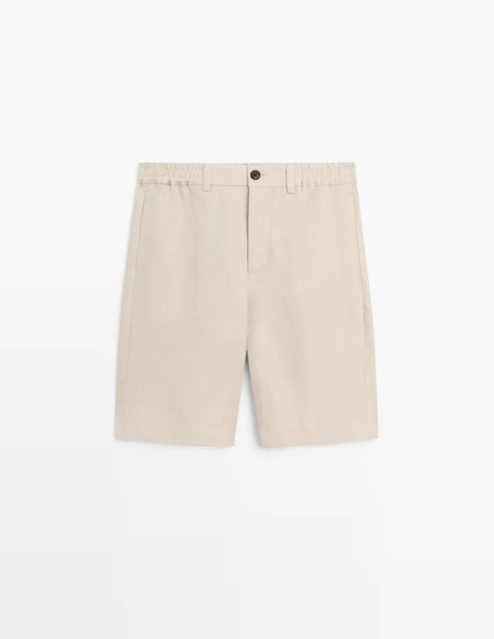 La bermuda corta de lino de Massimo Dutti