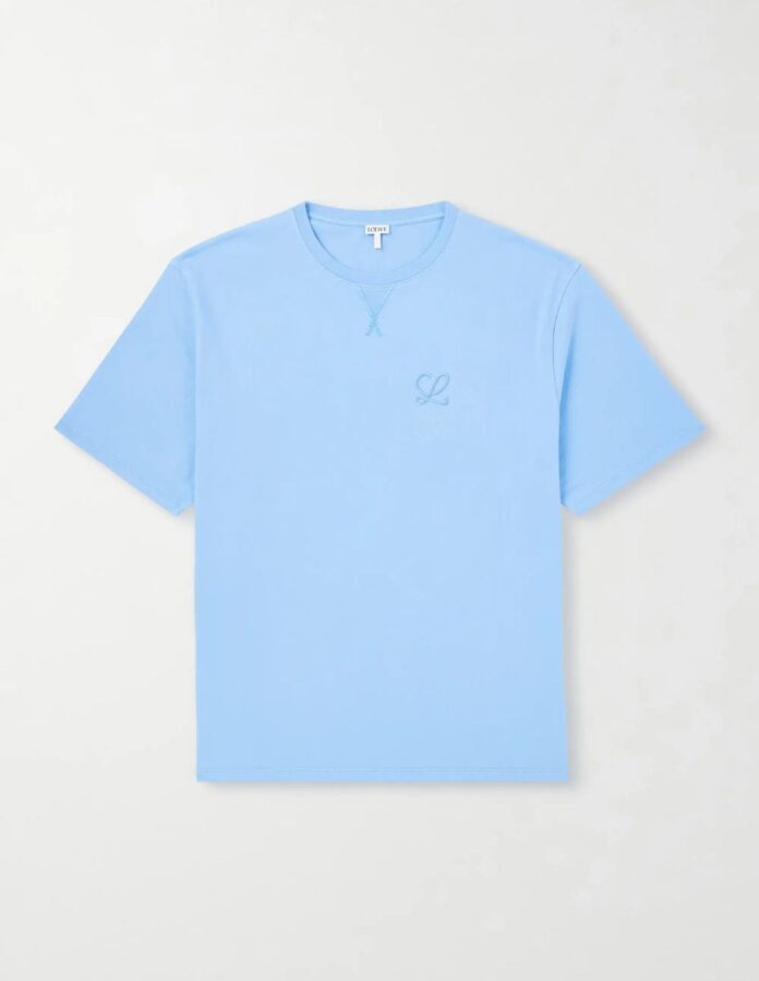 camiseta azul Loewe
