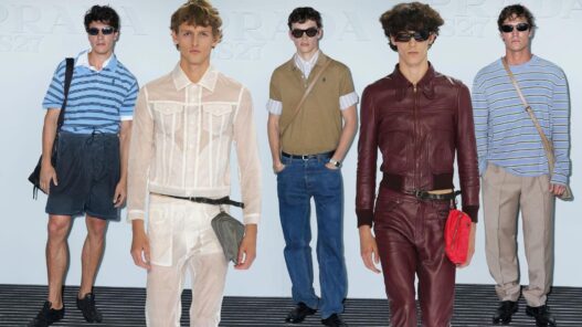 Collage famosos desfile Prada junio 2026