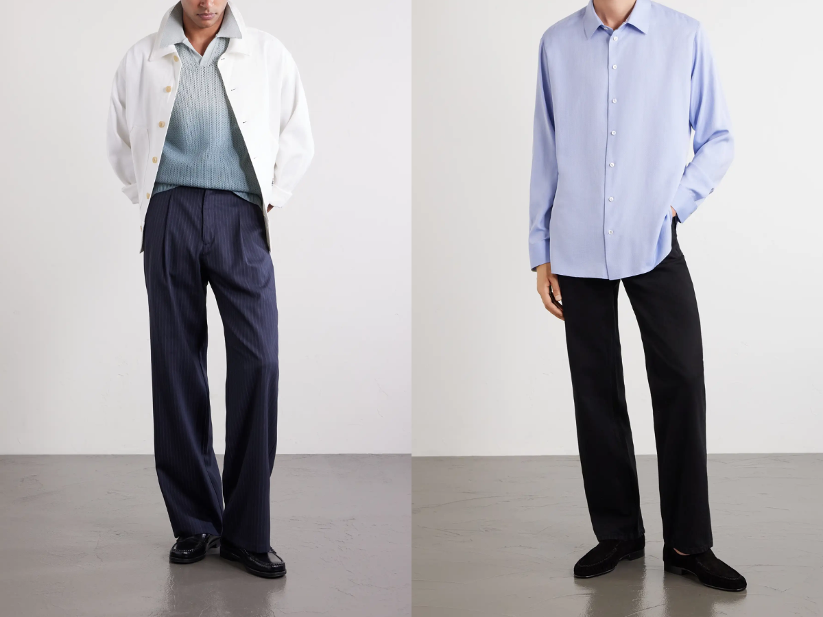 hombres vestidos de azul