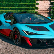 El nuevo Lamborghini Fenomeno Roadster es el descapotable más potente de la historia de la marca: V12 híbrido de 1.080 CV, solo 15 unidades y cuesta 5 millones de euros Frontolateral del Lamborghini Fenomeno