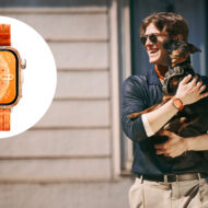 Por qué el nuevo Huawei Watch Fit 5 es el único reloj que necesitas este verano: 27 gramos, 10 días de batería y una pantalla que se lee a pleno sol joven un un perrito en los brazos y un reloj Huawei en la muñeca