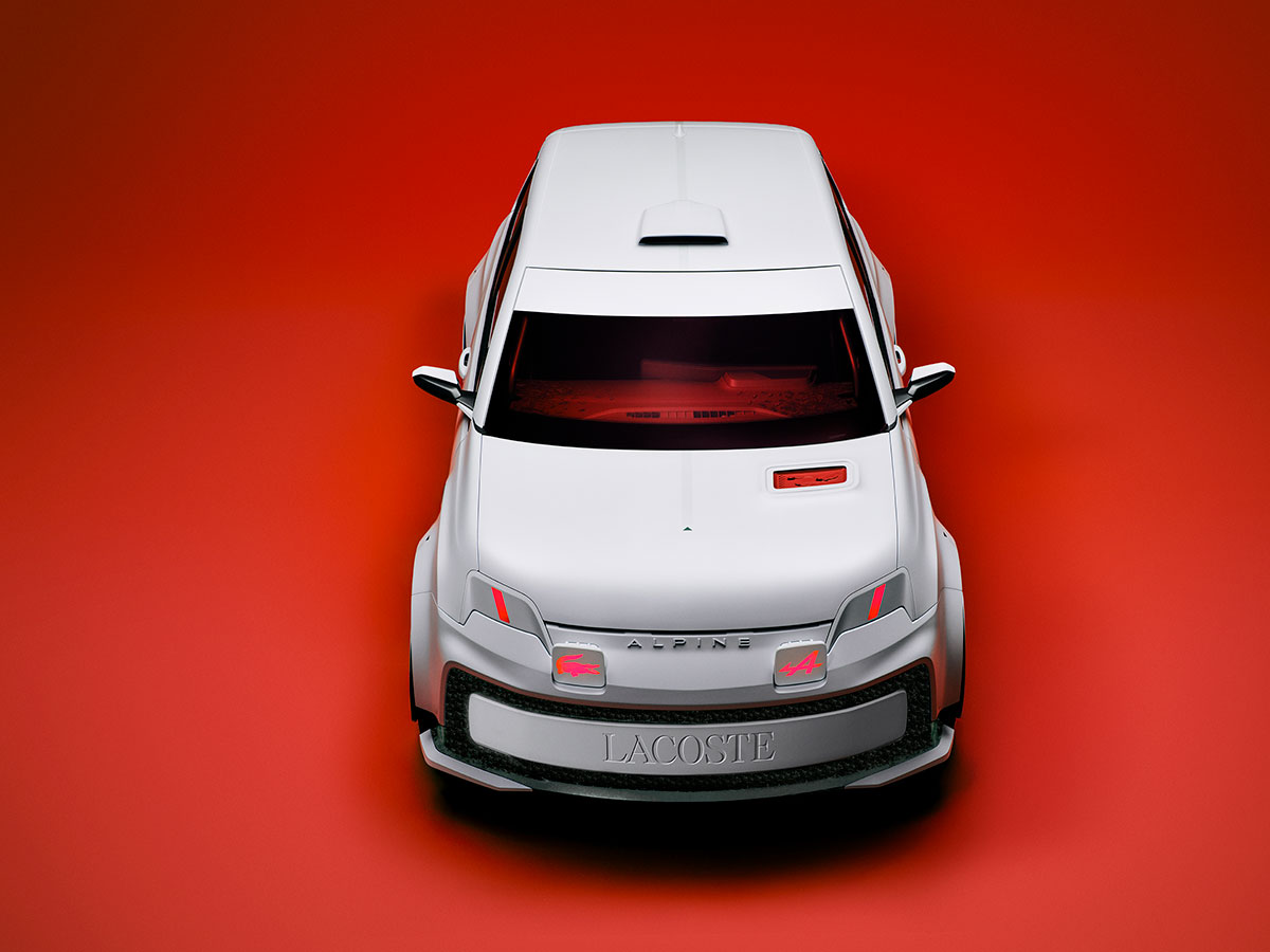 coche Lacoste Alpine blanco