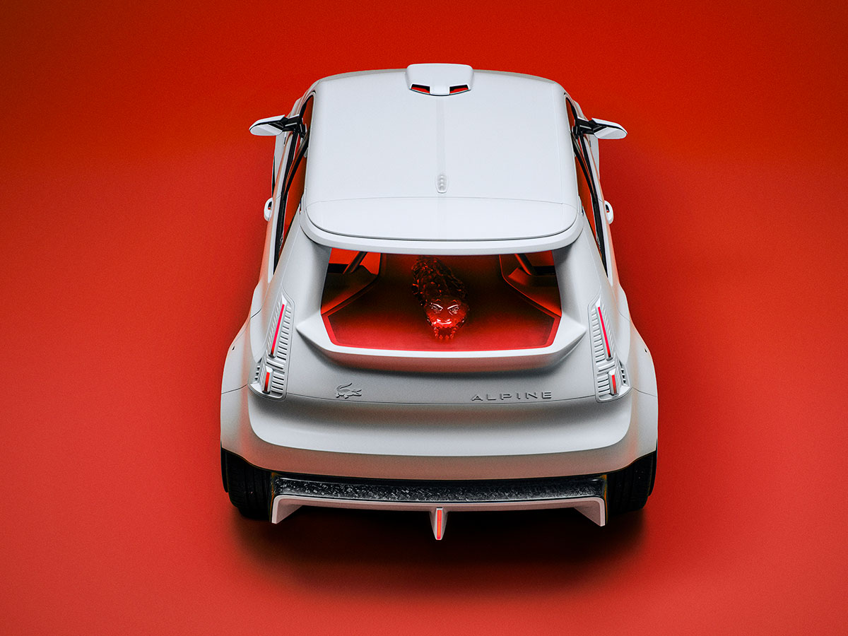 coche Lacoste Alpine blanco