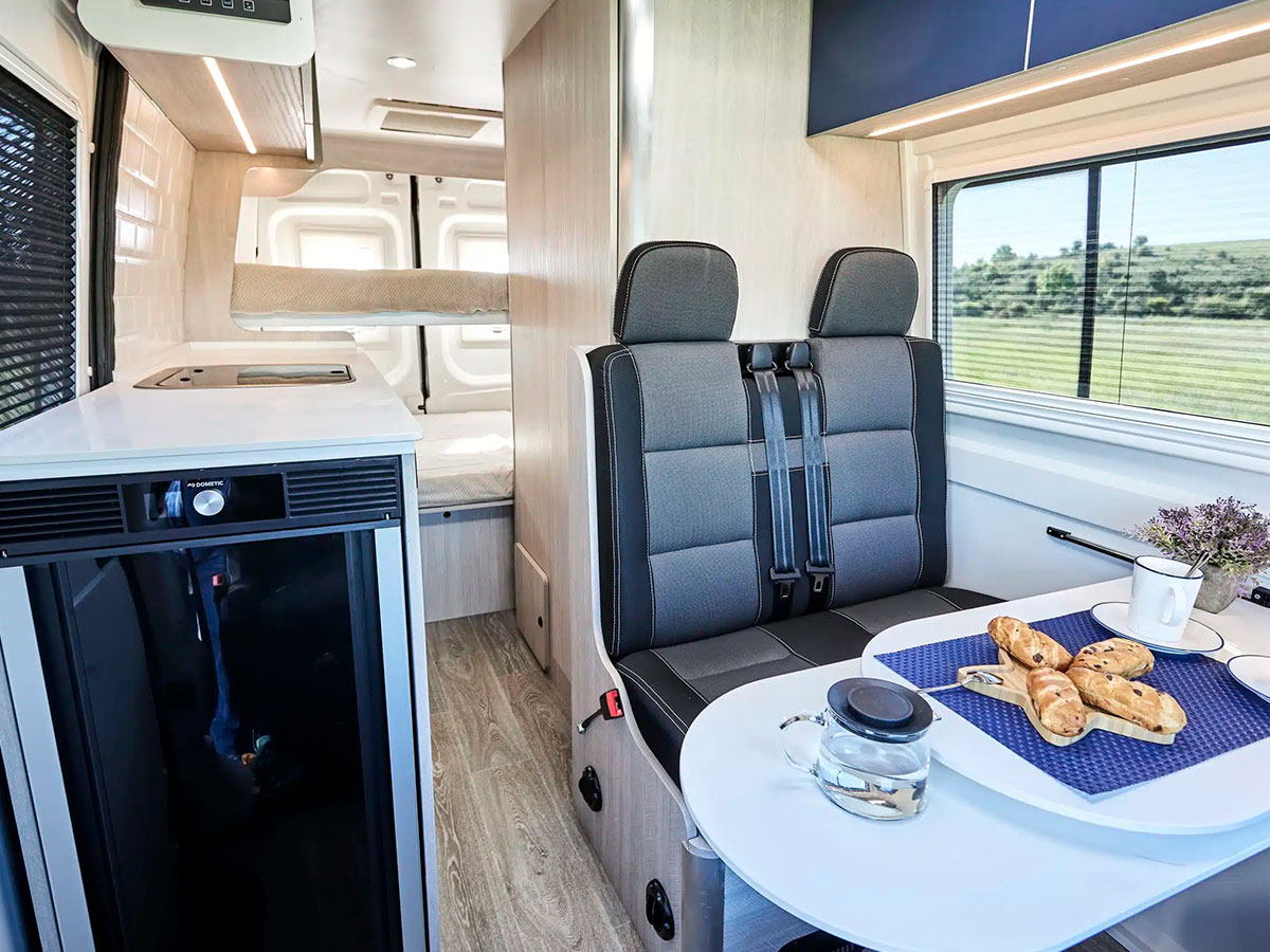 Interior de la Iveco Daily Camper