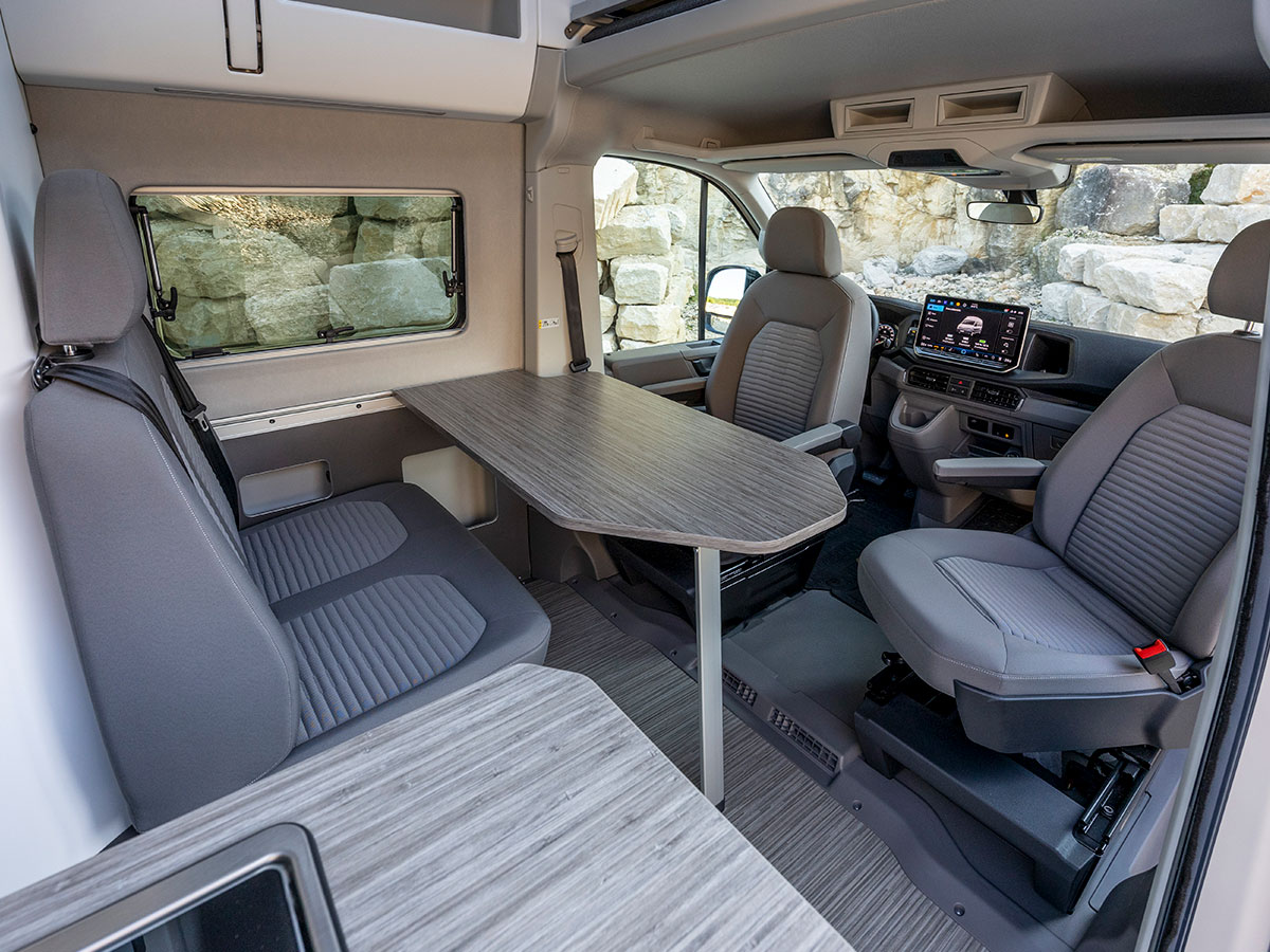 Interior de la Volkswagen Grand California
