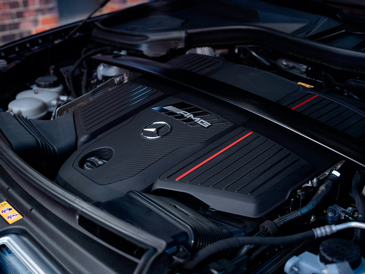 Motor del Mercedes V8 biturbo del nuevo GLE 63