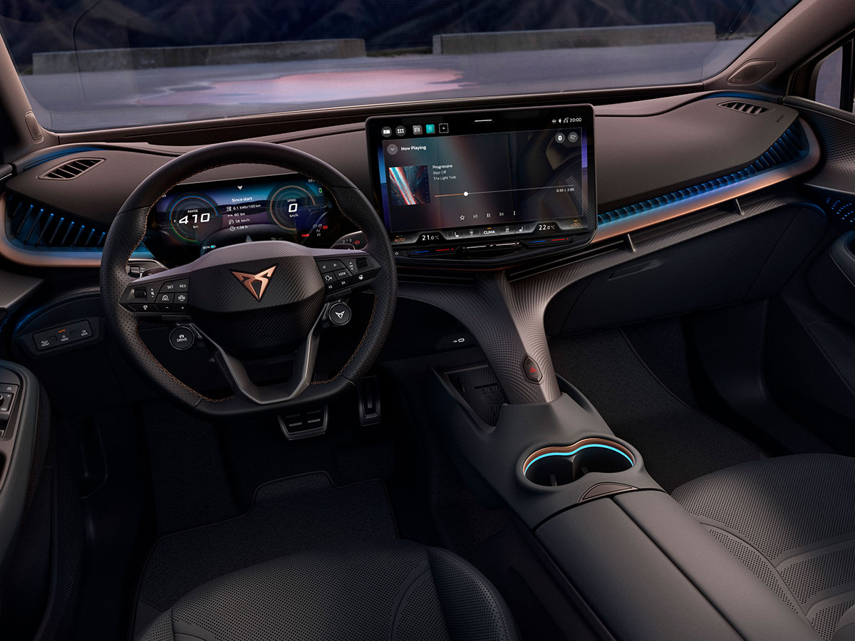 Interior del Nuevo Cupra Tavascan 2026
