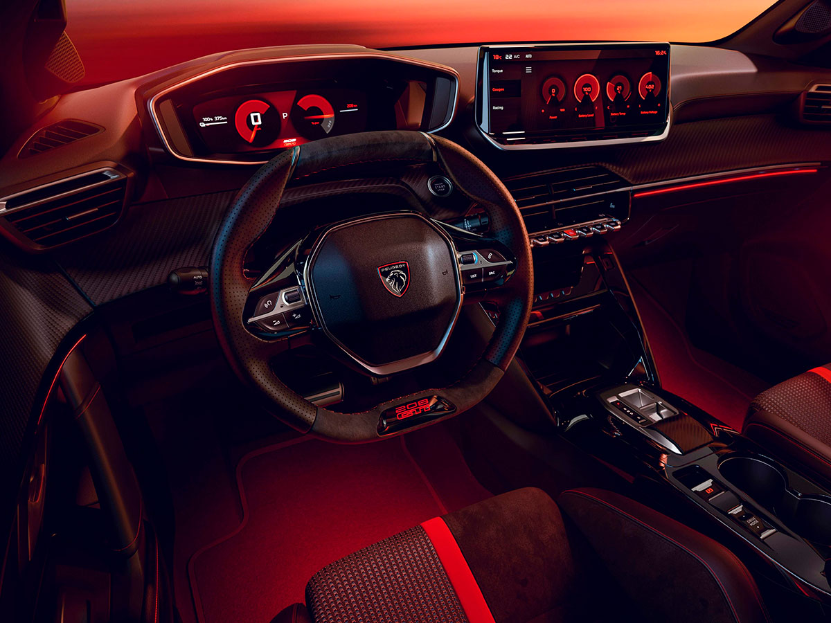 Asiento del conductor del Nuevo Peugeot E208 GTI