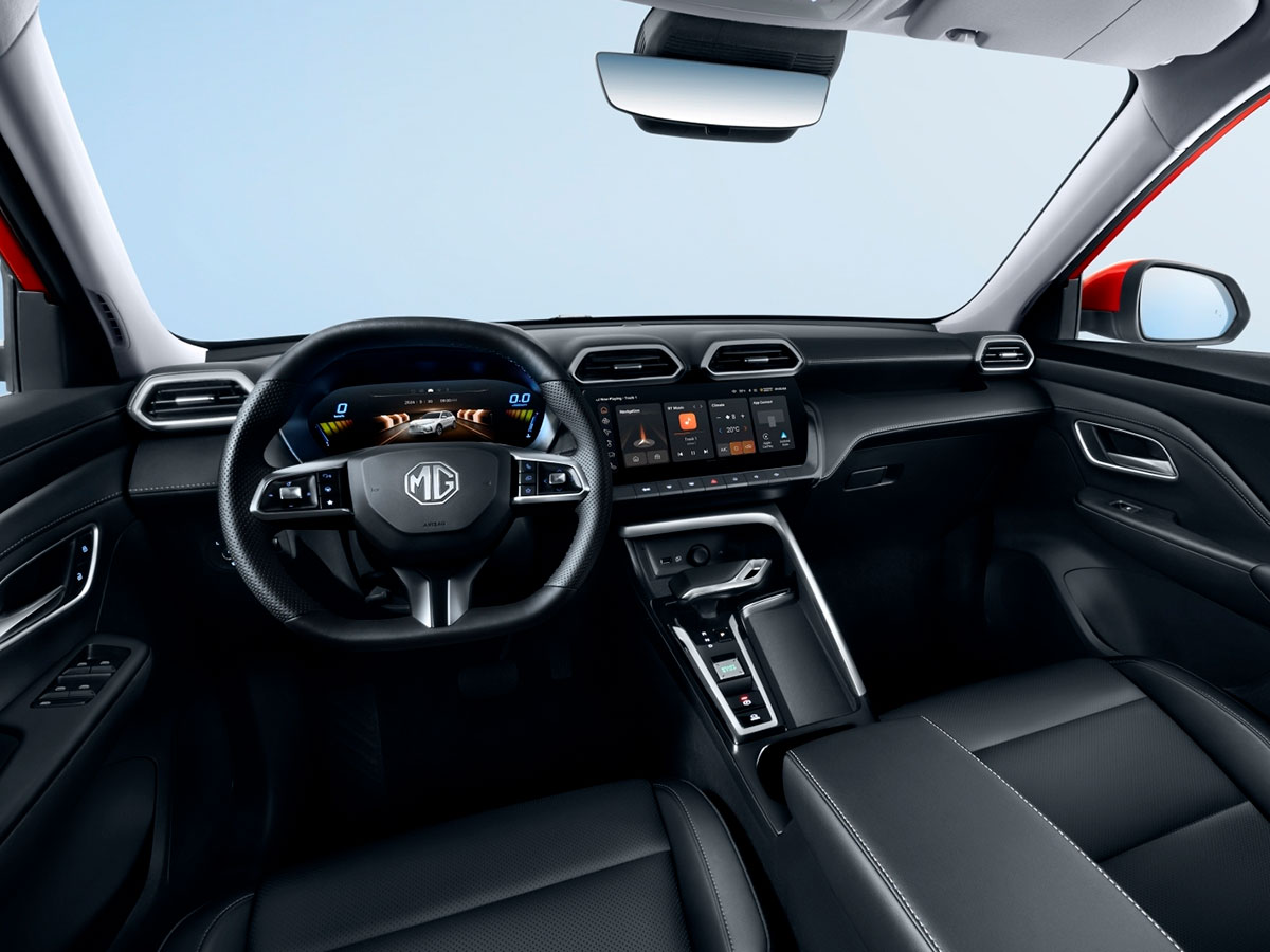 interior del MG ZS