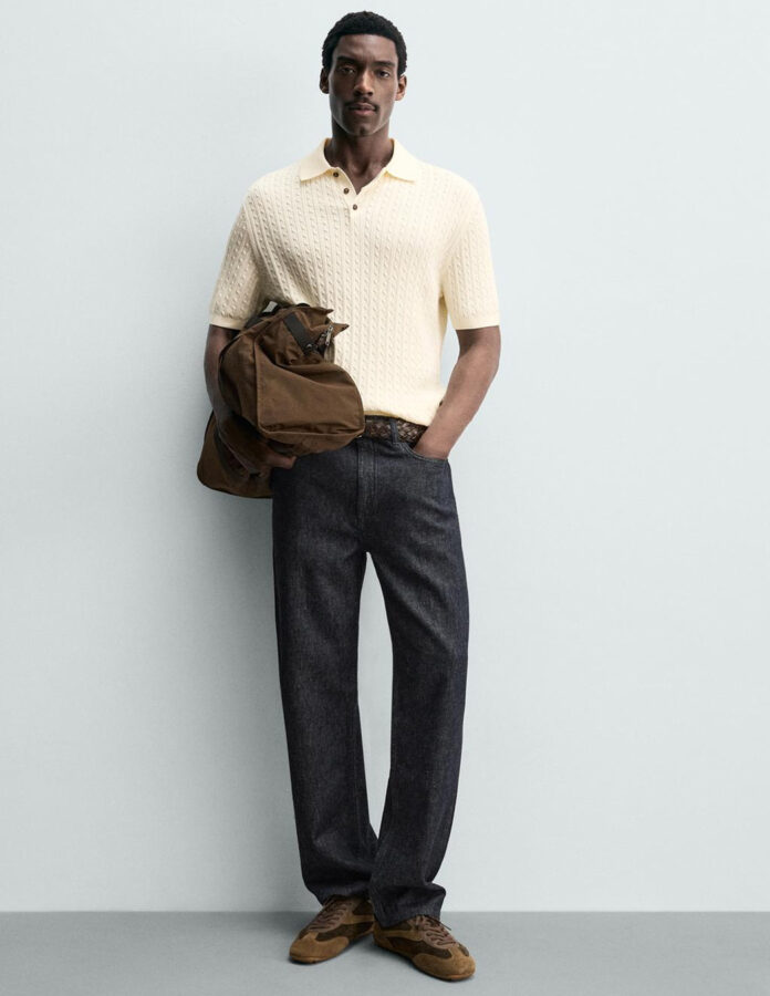 polo de punto para hombre tendencia 2026 Zara