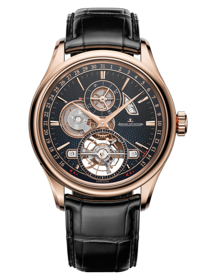 Reloj de oro para hombre Jaeger-LeCoultre Master Grande Tradition Tourbillon Jumping Date oro rosa