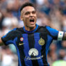 Lautaro Martinez durante un partido con el Inter de Milán