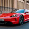 Porsche Taycan rojo