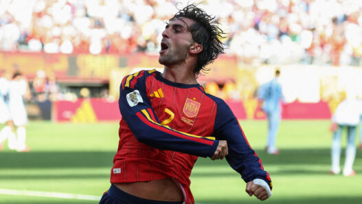 Ferran Torres celebra su gol en la final del Mundial 2026 entre España y Argentina con la camiseta de La Roja