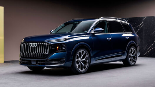 Audi Q9 azul vista general