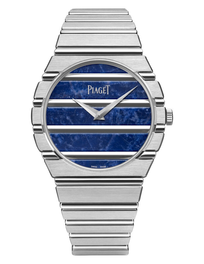 Reloj de oro para hombre Piaget Polo 79 oro blanco con sodalita