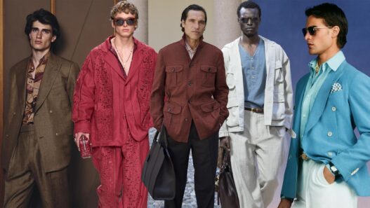 collage tendencias Milán moda masculina primavera 2026