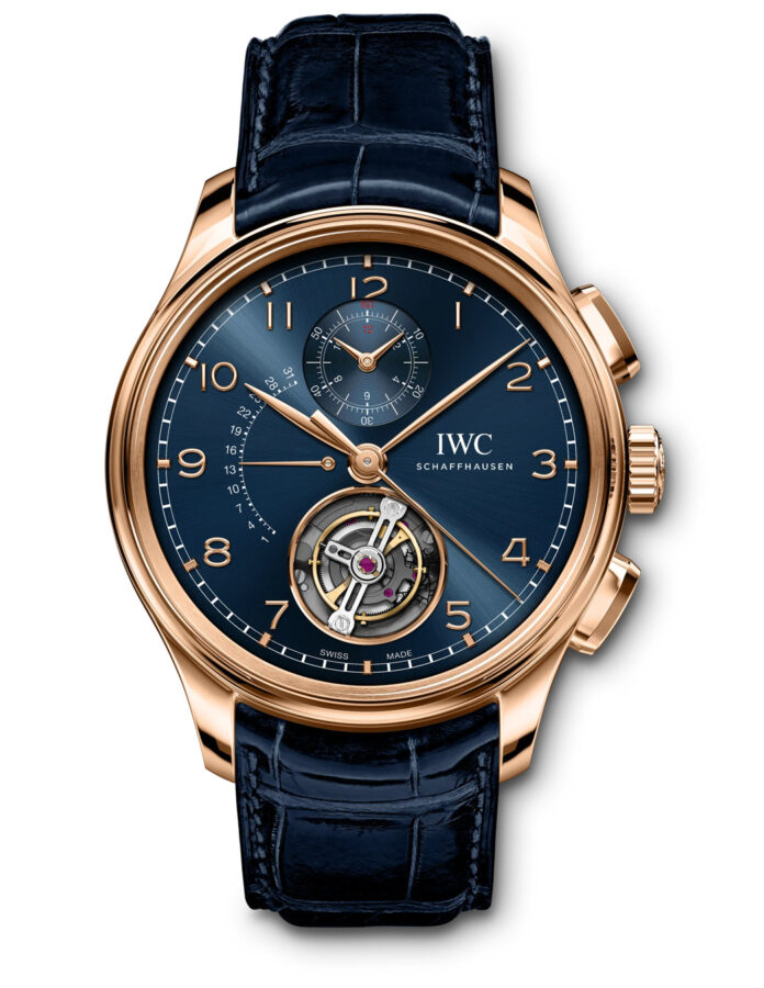 Reloj de oro para hombre IWC Schaffhausen Portugieser Tourbillon Rétrograde Chronograph Armor Gold