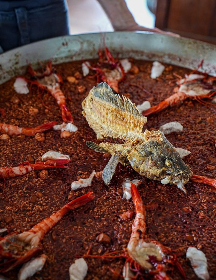 Arroz del restaurante Es Moli de Sal en Formentera