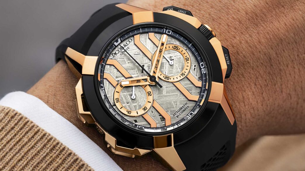 Jacob & Co. Epic X Chrono Meteor X Gold de oro rosa con esfera de meteorito