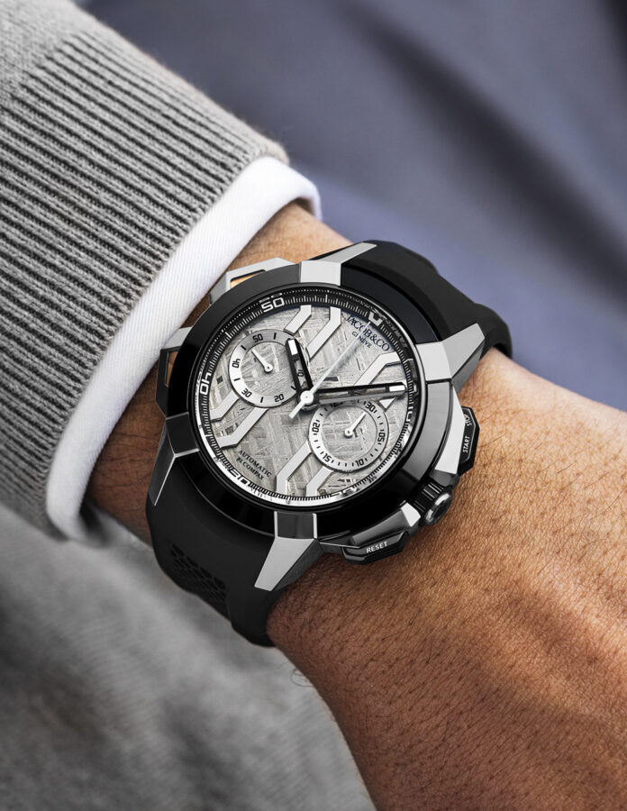 Jacob & Co. Epic X Chrono Meteor X Gray de titanio y cerámica negra