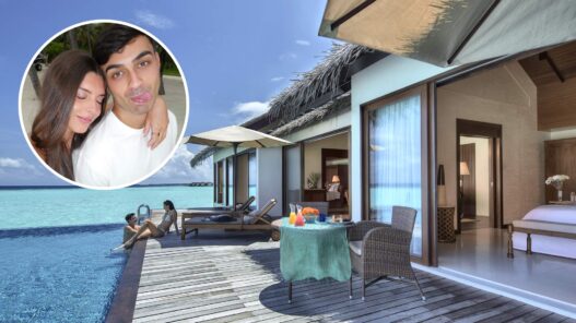 Pedri y su novia Alejandra Dorta de vacaciones en el hotel The Residence Falhumaafushi en Maldivas