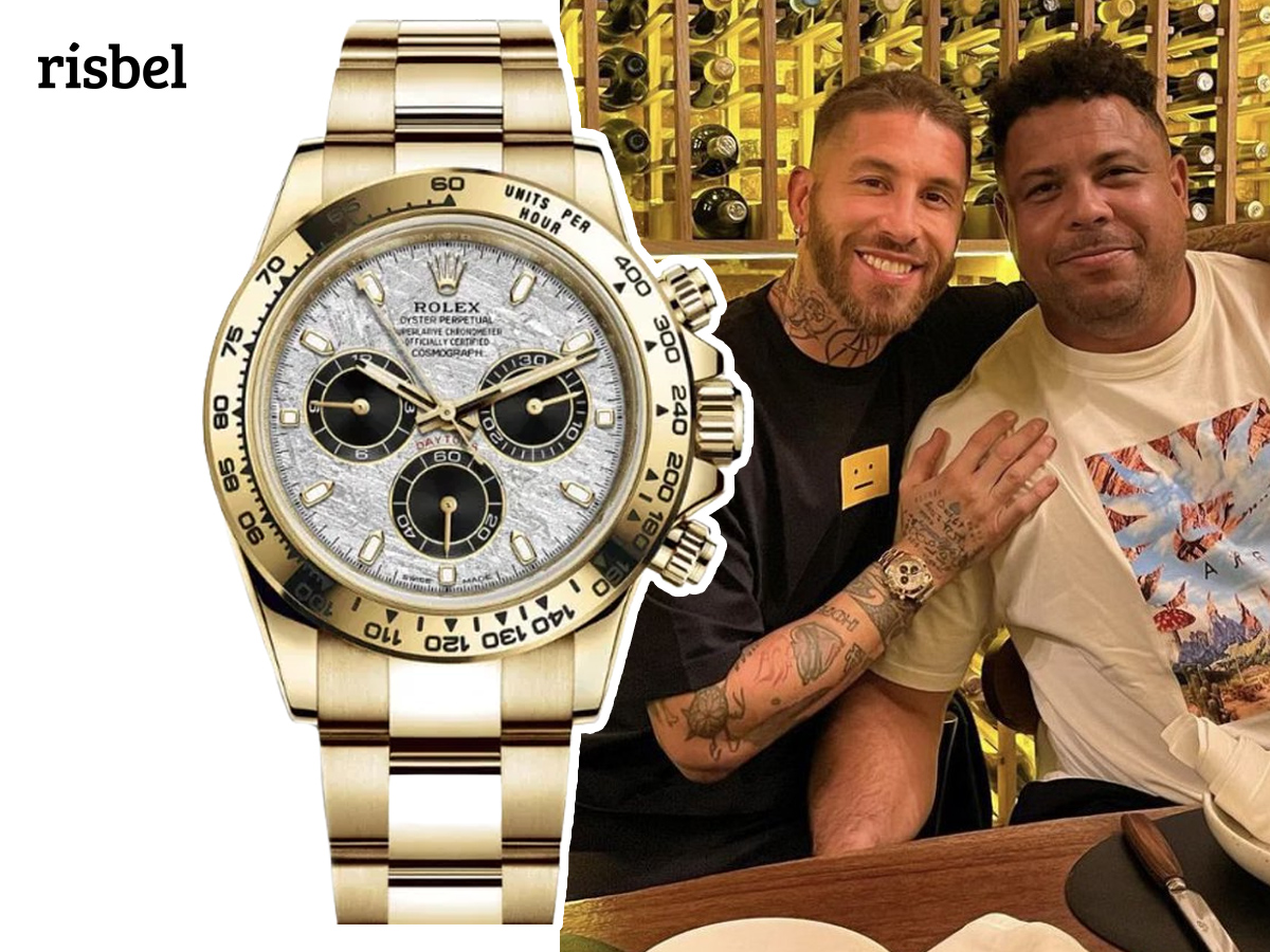 Sergio Ramos y Ronaldo Nazário se reencuentran en un restaurante mientras el sevillano luce su Rolex Daytona de oro blanco con esfera de meteorito