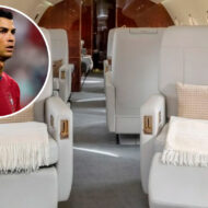 Así es por dentro el nuevo jet privado de Cristiano Ronaldo: 5 dormitorios, cocina y hasta ducha interior avión privado Cristiano Ronaldo