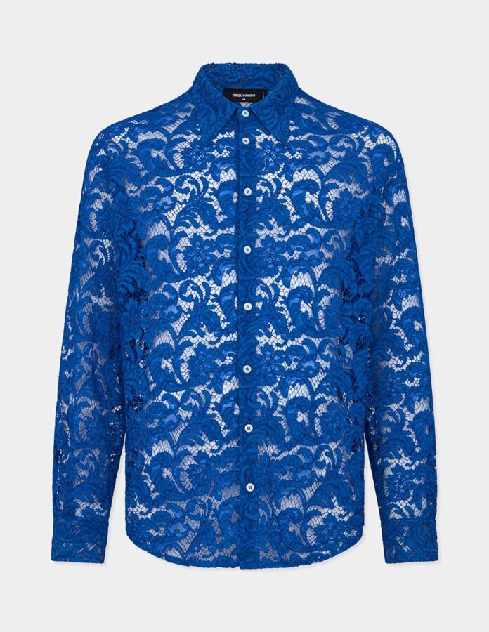 Camisa de Dsquared2 de licra azul