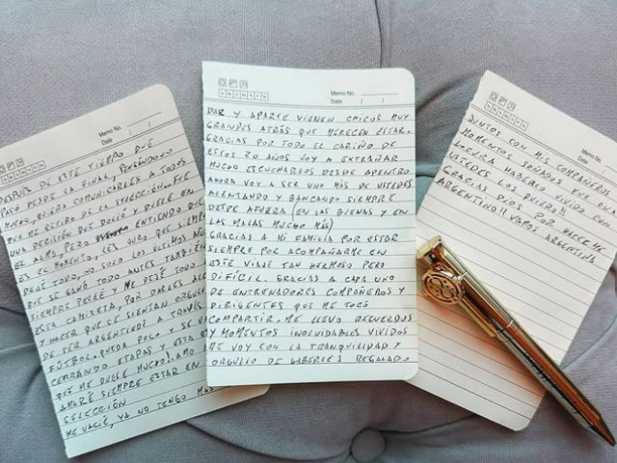 Carta de despedida de Leo Messi