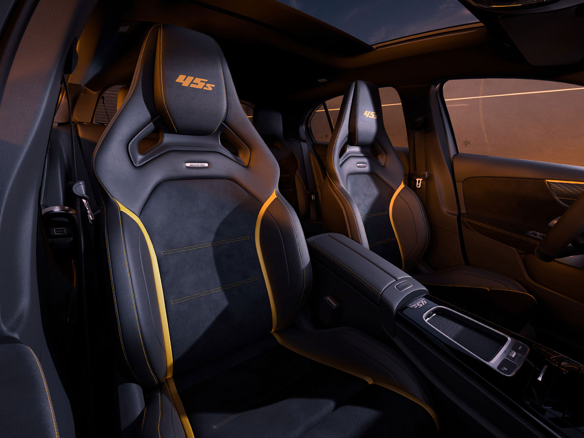 Asientos delanteros del Mercedes-AMG Final Edition del CLA 45 S