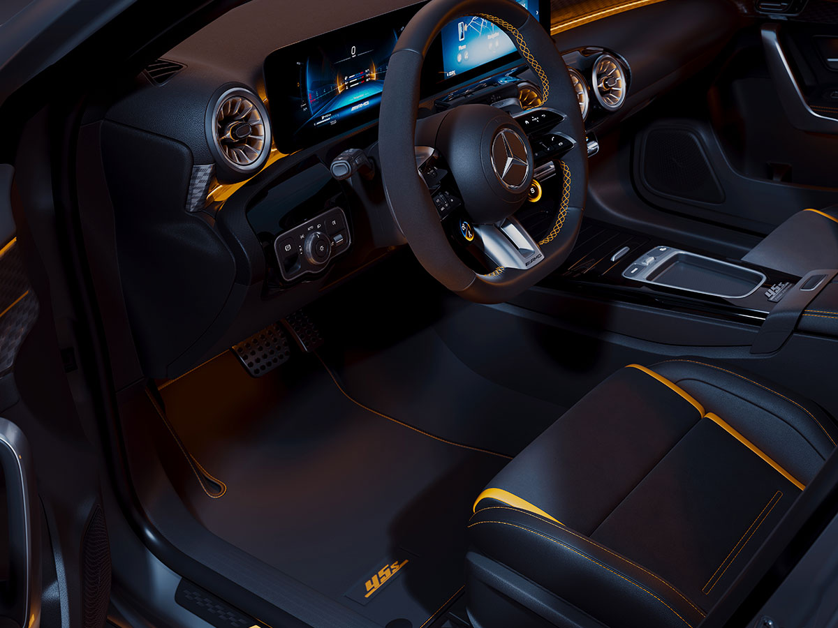 interior del Mercedes-AMG Final Edition del CLA 45 S