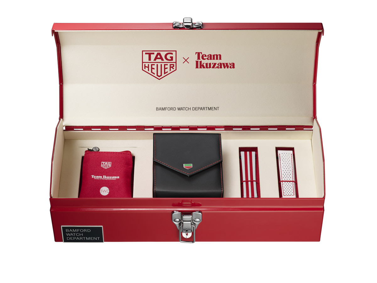 estuche TAG Heuer inspirado en las cajas de herramientas de los boxes