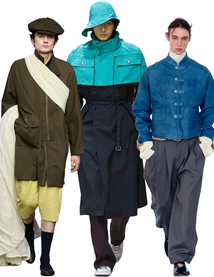 Looks de Central Saint Martins, Prada, Pronounce y otoño-invierno 2026 con sneakerinas de perfil bajo.
