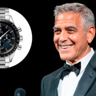 George Clooney recoge el León de Oro en Venecia con un reloj de 8.700 euros que rinde homenaje al espacio George Clooney con esmoquin en el Festival de Venecia 2026 junto al reloj OMEGA Speedmaster First OMEGA in Space